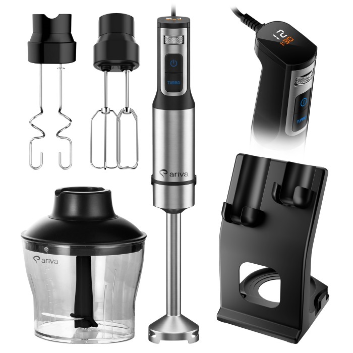 Ariva blender ręczny z wyświetlaczem LED i akcesor