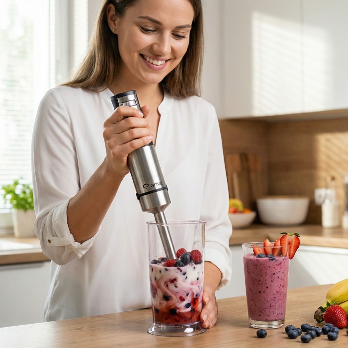 Ariva blender ręczny z wyświetlaczem LED i akcesor